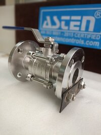 Manual 3 Pc 2 Way Ball Valve Flanged End - Application: Air / Water / Oil / Gas / Steam / Chemical