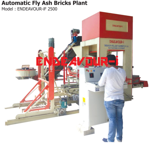 Automatic Fly Ash Bricks Plant / Endeavour-If2500 Capacity: 2500 P/H Kg/Hr