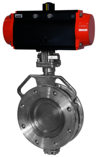 Off-Set Disc Butterfly Valve-Spherical Disc Valve - Material: Stainless Steel