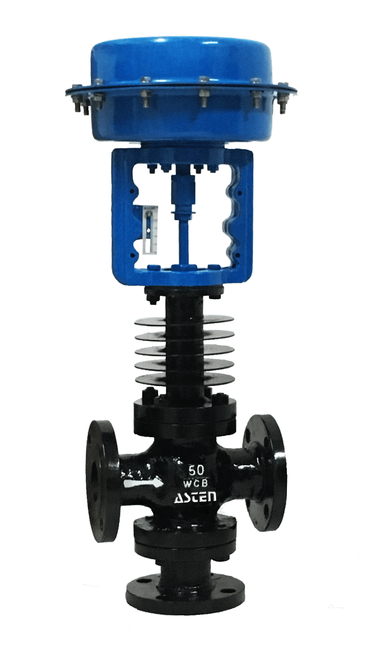 Diaphragm Type Control Valve - Color: Blue