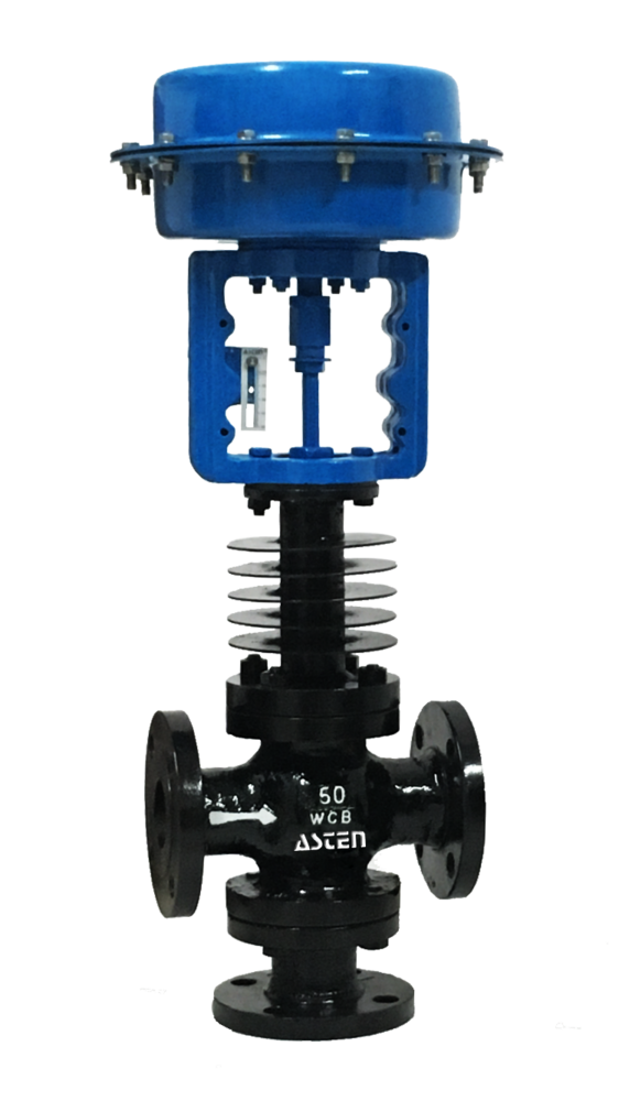 Diaphragm Type Control Valve - Color: Blue