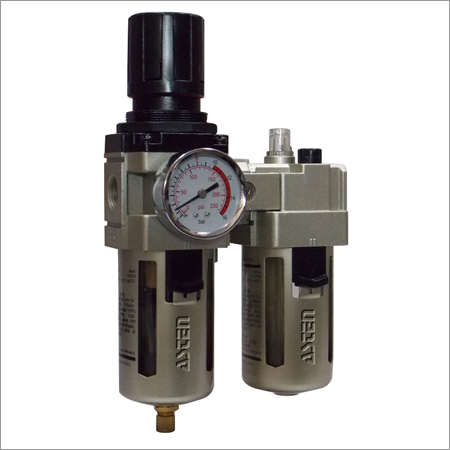 Industrial 2 Pc Filter Regulator Lubricator - Color: Black