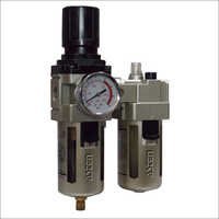 Industrial 2 Pc Filter Regulator Lubricator - Color: Black