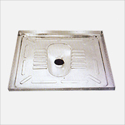 S S Turf Lavotary Pan - Stainless Steel 40x50x15cm, Polished Finish | Durable, Hygienic, Water Saving, Floor Mounted