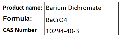 Barium Dichromate