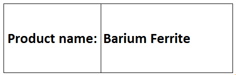 Barium Ferrite