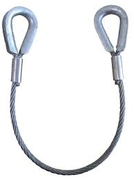 Wire Rope Sling - Steel Wire, Eye & Eye Design, Aluminum Crimping | Corrosion Resistance, Durable Build, Flexible Design, High Strength, Secure Lifting, Safety Factor 5:1