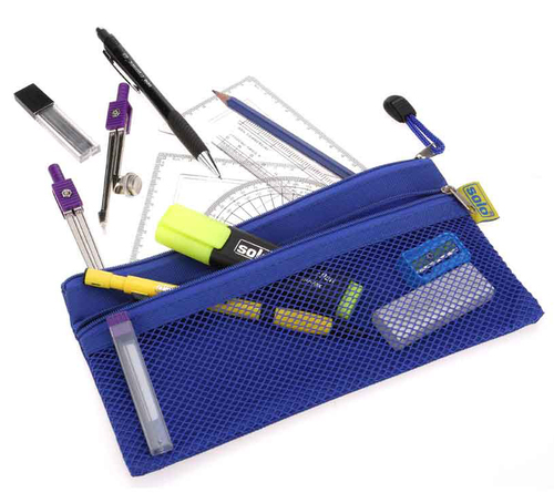 Multifunction Bag with Two Pockets - Polyester A6 Size, Blue | Water Resistant, Dual Pockets, Easy Access