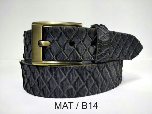 Leather Designer Belt - Genuine Leather, 90-110cm, Dark Grey | Adjustable Fit, Metal Buckle, Durable Stylish Design
