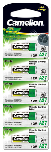 A27 Car Remote Battery Nominal Voltage: 12 Volt (V)
