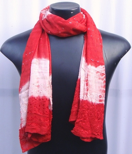 Printed Tie Dye Scarf