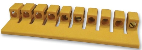 JUMPER BAR, 4MM2 - 10 Ways Cross Jumper For DIN Rail Screw Clamp Terminal Blocks | Lightweight at 50 Grams, SVHC Compliant, Model No. CQV4/10