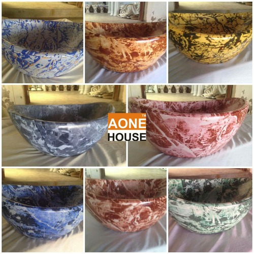 Multi Sticker Design Table Top Wash Basin