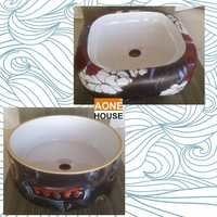 Multi Sticker Design Table Top Wash Basin
