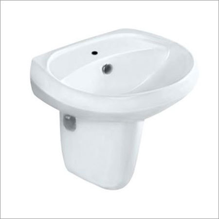 Wash Basin With Half Pedestal