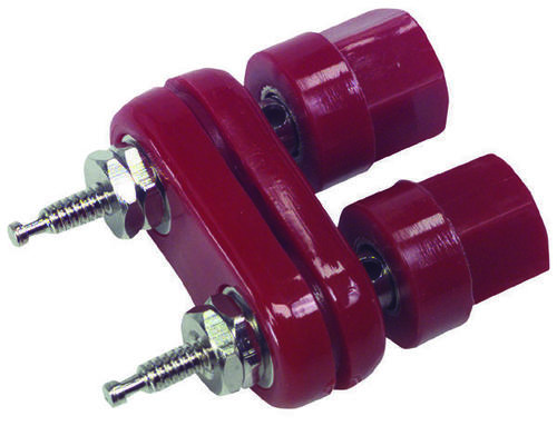 Double Binding Post, #6-32, Stud, Red Weight: 20.185 Grams (G)