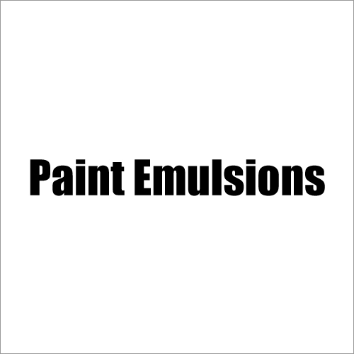 Paint Emulsions