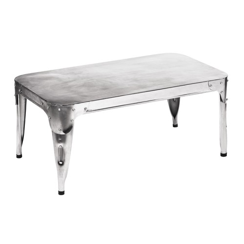 Aviation Rectangular Top Coffee Table With Legs