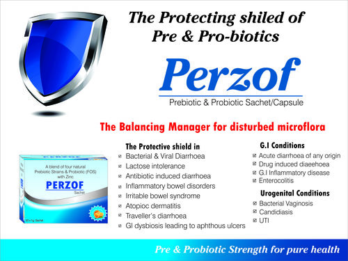 A powferful combination of Prebiotic & Probiotic with FOS