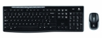 Advanced 2.4 GHz Wireless Combo Keyboard and Mouse (Black)