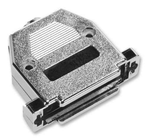 BACKSHELL, D SUB - ABS Material, D Size: DB, 180° Cable Exit Angle, Model No. SPC15298 | Weight: 18.144 Grams