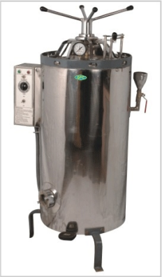 VERTICAL AUTOCLAVE TRIPLE WALLED