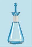 IODINE FLASK WITH GROUND JOINT AND STOPPER