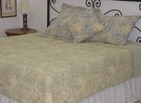 Microfiber Fabric Indigo Printed Cotton Quilt