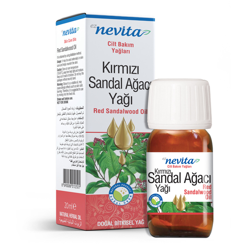 Sandalwood Oil - Red Sandalwood, 20ml Glass Bottle | Skincare, Aromatherapy, Muscle Relaxant, Antimicrobial, Moisturizing