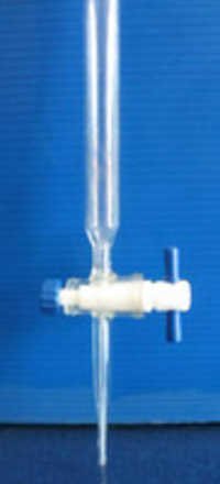 Burette with Straight Bore PTFE Key Stopcock Class A