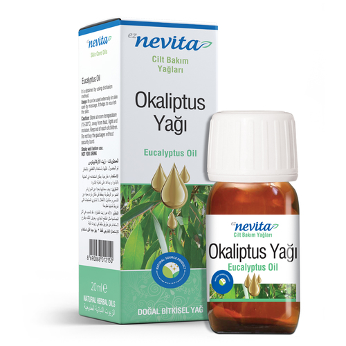 Eucalyptus Oil - 20ml Glass Bottle, Steam Distilled | Antiseptic, Antibacterial, Antiviral, Aromatherapy, Respiratory Aid, Skin Treatment