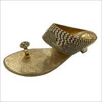 Bridal Footwear - Pu Material, Size 6-10, Gold Color, 2 Inch Heel Height | Comfortable Fit, Trendy Style, Elegant Design, Durable Material, Perfect For Weddings