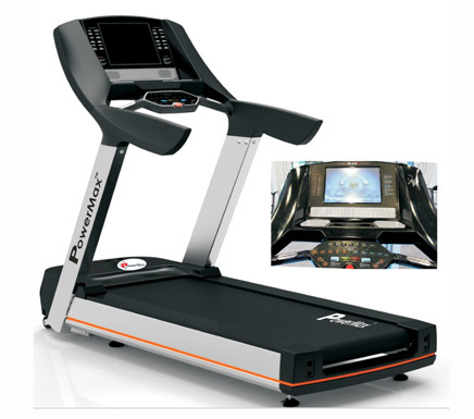 Commercial Tread Mill with Touch Screen TV 6 HP AC