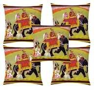 Ethnic Printed Velvet Cushion Cover