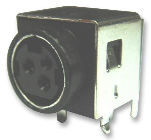 JACK - Brass & Phosphor Bronze, 3 Pole | Black, Shielded, PCB Right Angle Mount, 50mohm Insulation Resistance, Lightweight 7g