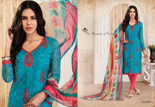 Turquoise Embroidery Suits