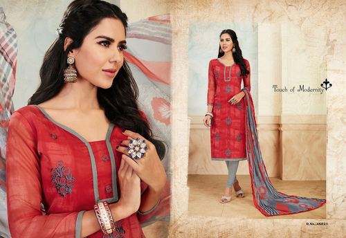 Red Georgette Salwar Kameez