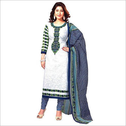 White And Blue Ladies Wear