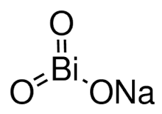 Sodium Bismuthate - LR Grade M.W. 279.97 Minimum Assay 80% CAS No: 12232-99-4 Manganese Max 0.002%