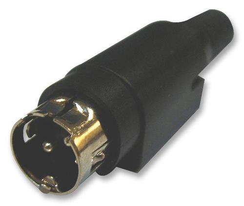 PLUG DC POWER FREE 4 POLE - Nylon (Polyamide) Body 20V DC 7.5A Current Rating Black Colour Crimp Termination 8 Grams Weight