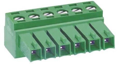 TERMINAL BLOCK PLUGGABLE - Phosphor Bronze, 10 Positions, 16AWG, 300V, 10A, 3.5mm Pitch, Screw Connection | Lightweight 0.008 Kg Design