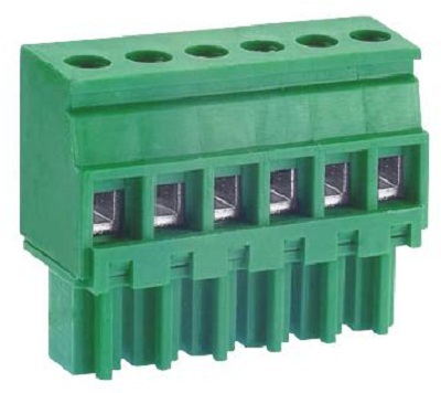 TERMINAL BLOCK PLUGGABLE - 10 Positions, Rated Voltage 300V, Rated Current 8A, Pitch Spacing 3.5mm, Phosphor Bronze Contacts | Weight 8 Grams