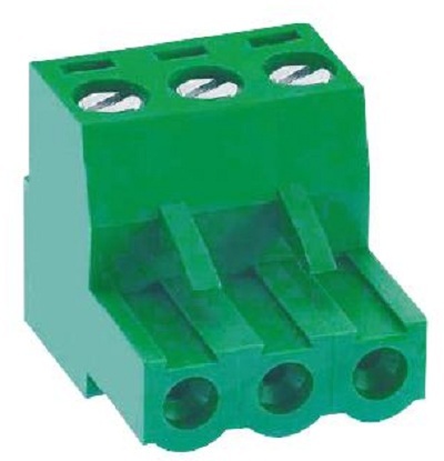 TERMINAL BLOCK PLUGGABLE - Phosphor Bronze, 2 Positions, 300V, 15A, 7.62mm Pitch, Screw Connection, 14AWG Max Wire Size, 4g Weight