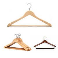 Wooden Hangers - Premium Wood, Various Sizes & Weights | Ideal For Dresses, Durable Steel Loops, Elegant Brown Colors