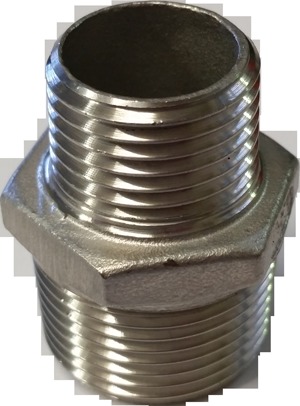 Reducing Hex Nipple - Stainless Steel | Durable Design for Reliable Connections, Corrosion-Resistant, Versatile Use Across Plumbing Applications