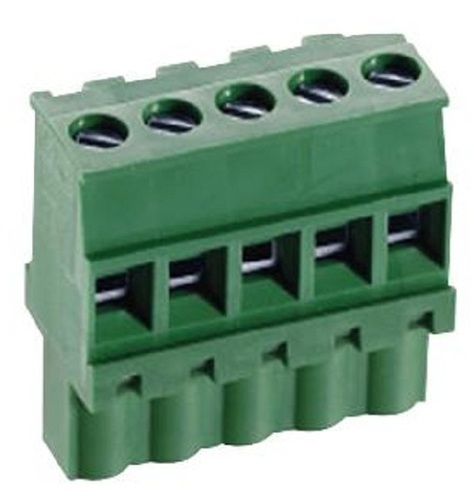 Terminal Block - Pluggable, 8 Positions, 12AWG, Screw Connection, 300V, 16A Rating, Phosphor Bronze Contacts, 15 Grams Weight