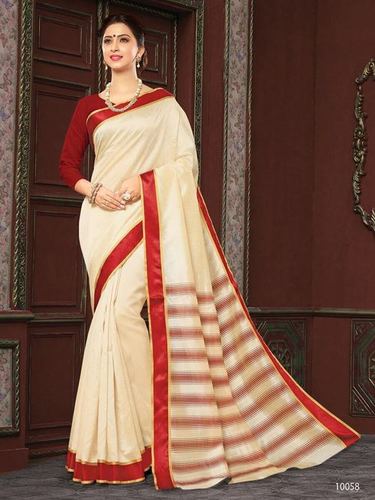 Striped Cotton Silk Saree