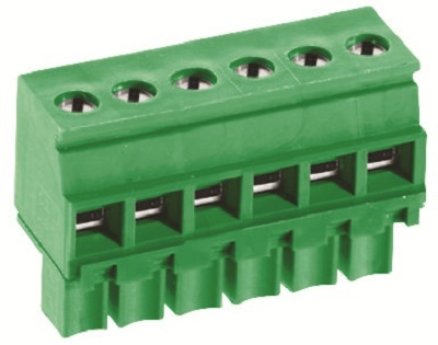 TERMINAL BLOCK PLUGGABLE - 5 Position, 24-16 AWG, 3.5mm Pitch, Free Hanging Connector | Lightweight, MCTC-56A05, 0.007257 Kg