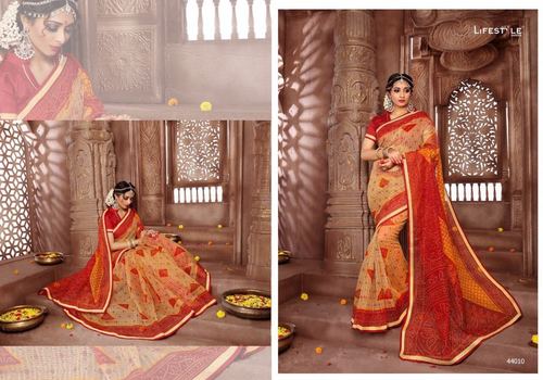 Printed South Cotton Saree