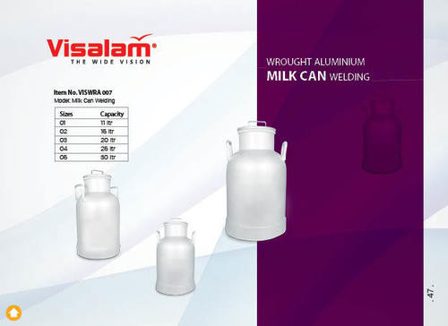 Wrought Aluminium Milk Can Welding